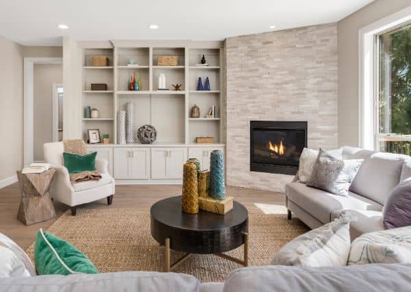 Custom living room built-ins